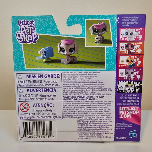 Hasbro Littlest Pet Shop #1-107 Bill Weimaran Weimaraner Dog #1-108 Bertie LPS - Picture 5 of 7